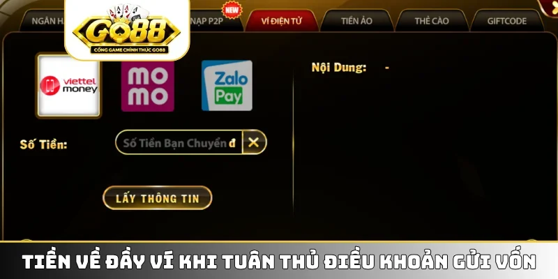 Tiền về đầy ví khi tuân thủ điều khoản gửi vốn